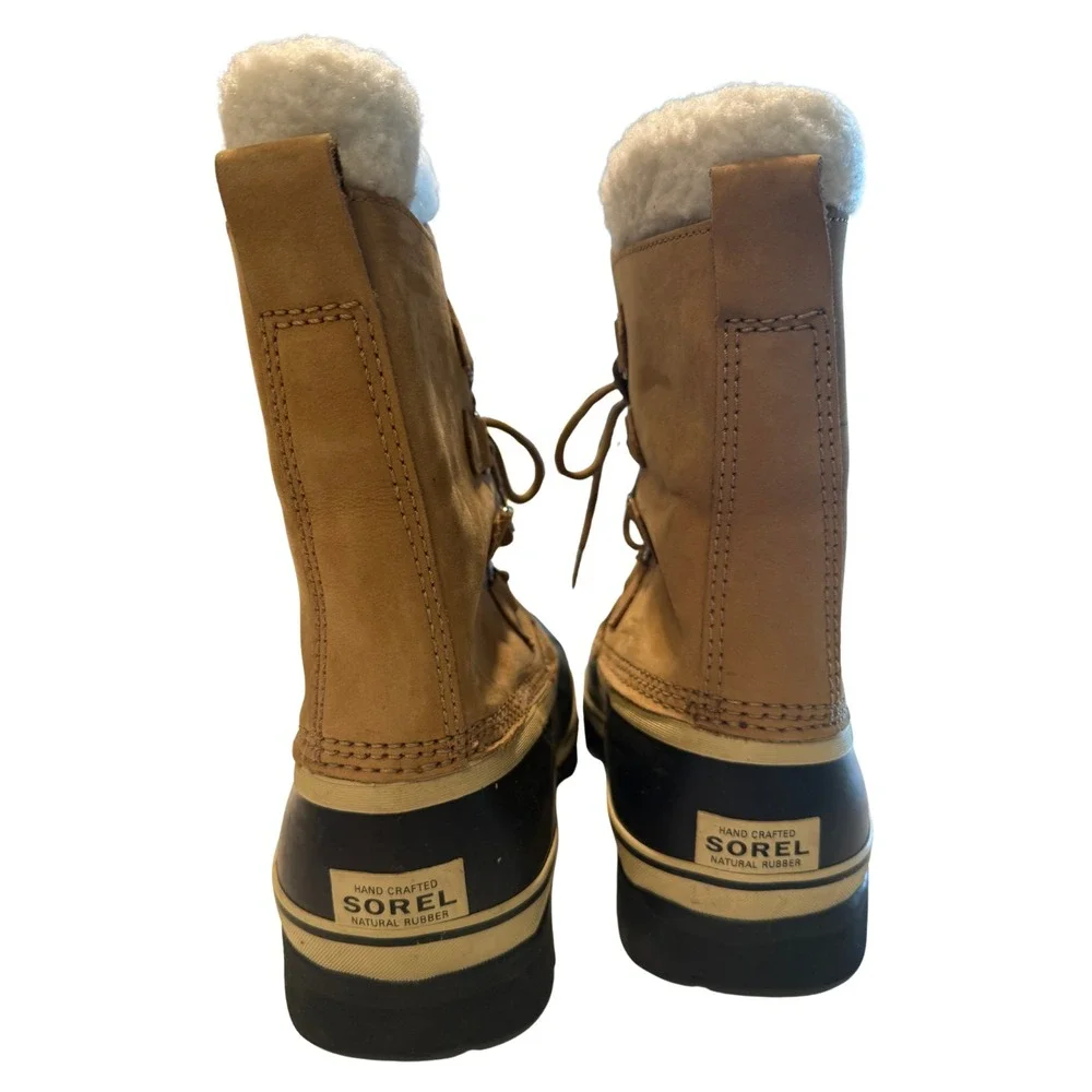 Sorel Caribou Waterproof Snow Boots Women's 8.5 Faux Fur Winter Boots New